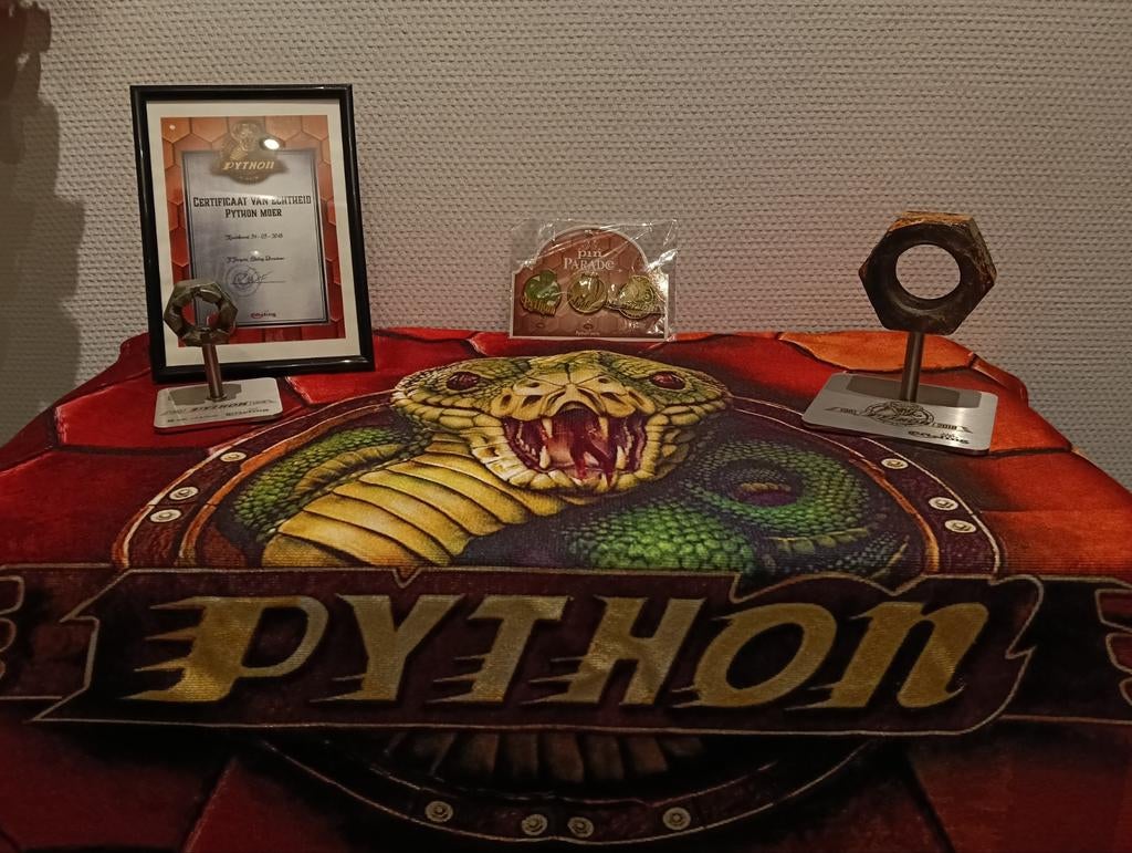 Efteling Python grote en kleine  Moer met Certificaat (2018), Ophalen of Verzenden, Nieuw, Beeldje of Poppetje