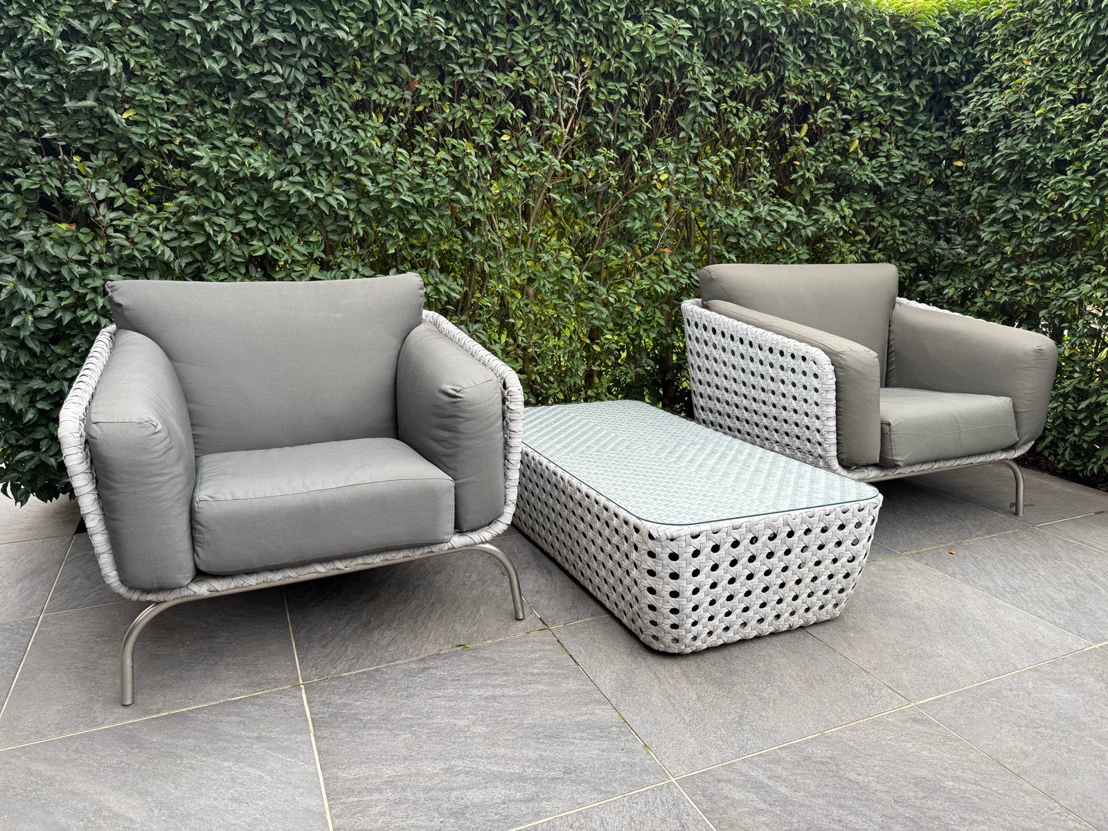 Luxe design 4 Seasons Outdoor Luton Loungeset + salontafel, Gebruikt, Bijzettafel, Loungeset, Wicker