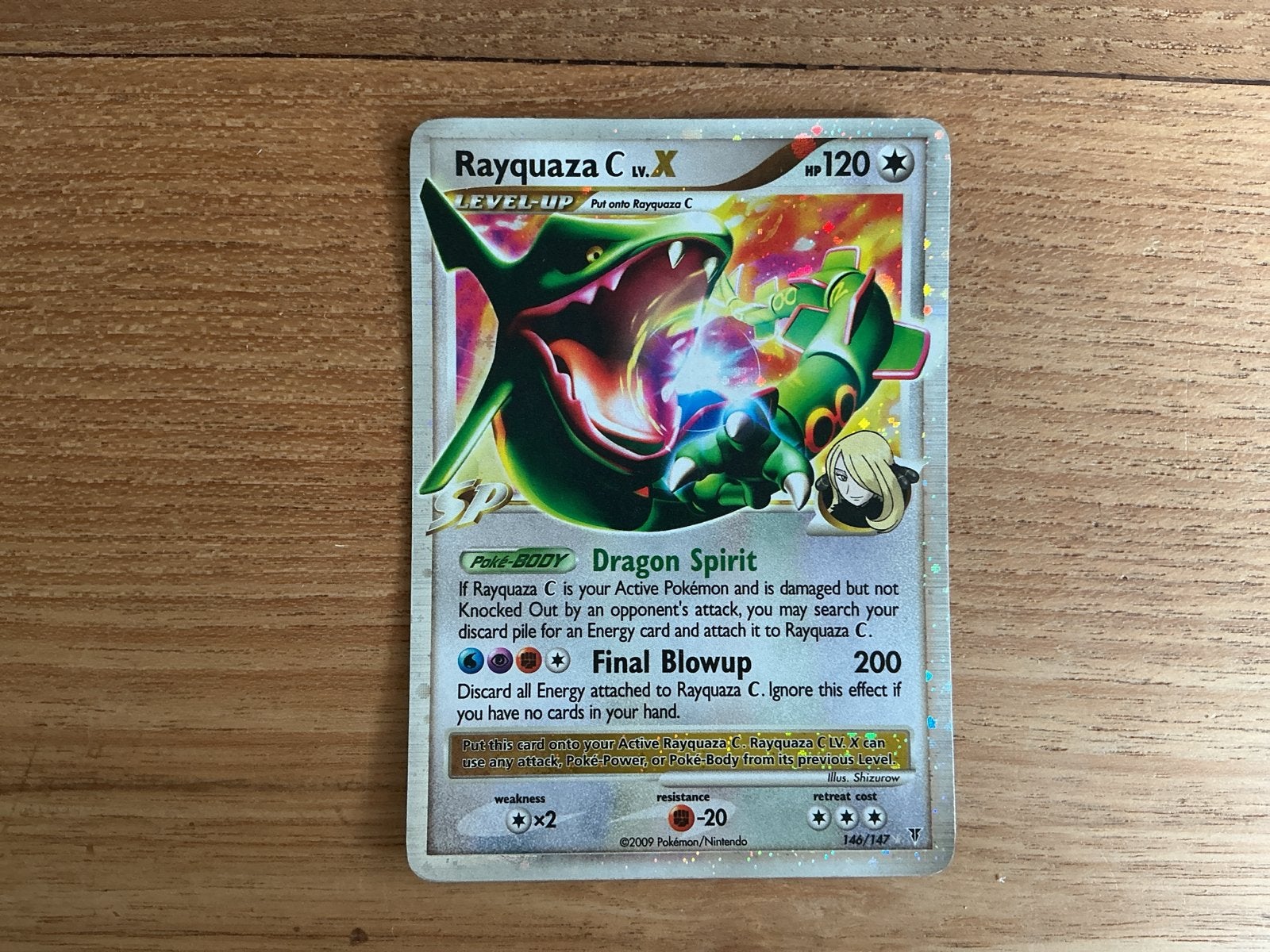 Rayquaza C Lv.X 146/147 - P.S.V goede CENTRERING !, Verzenden, Gebruikt, Losse kaart, Foil