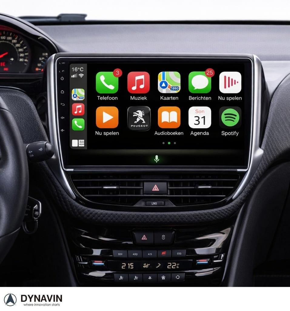 Peugeot 2008 autoradio navigatie android 15 carplay usb, Ophalen of Verzenden, Dynavin, VERKOOP@INBOUWNAVIGATIE.COM, Oberonweg 262 3208pg