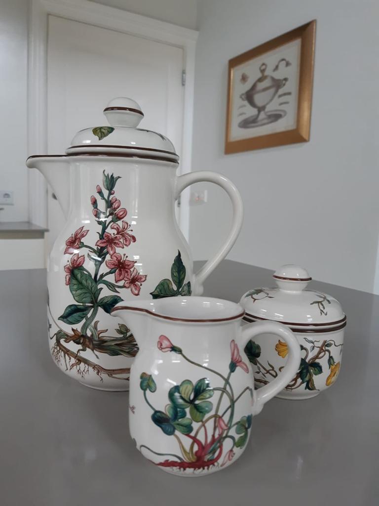 Koffiekan, Melkkannetje+Suikerpotje Villeroy & Boch Botanica, Huis en Inrichting, Keuken | Servies, Overige typen, Ophalen of Verzenden