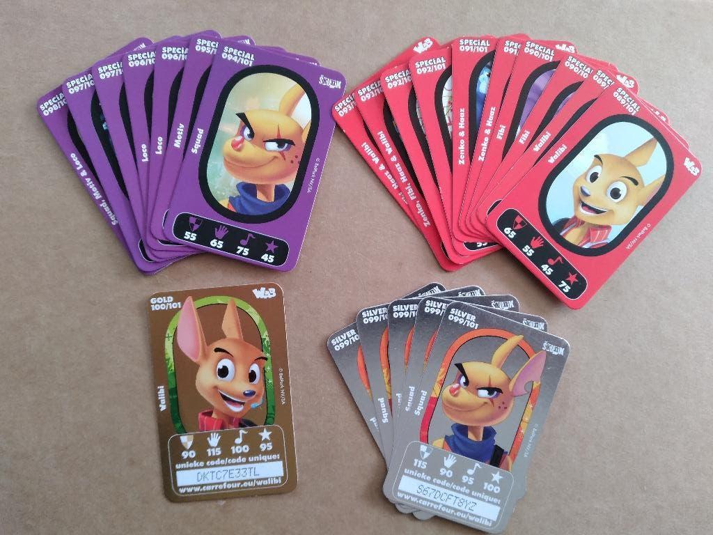 187 x Walibi The Battle Game CCG 2011 Carrefour 100/101, Ophalen, Meerdere kaarten