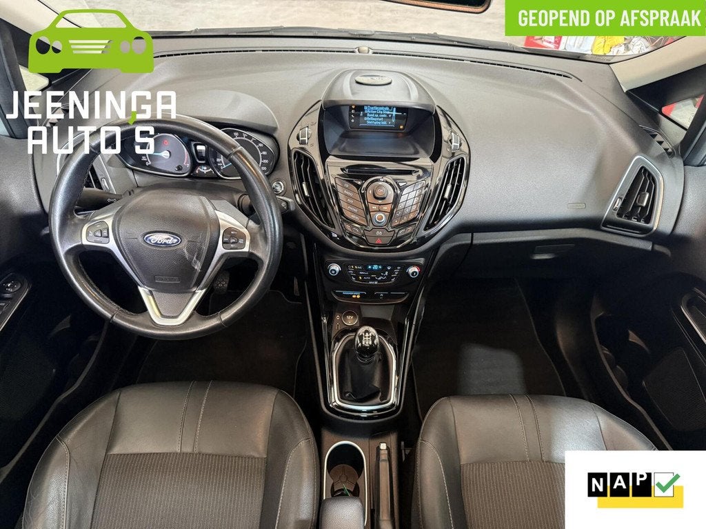 Ford B-Max 1.0 EcoBoost Titanium|PDC|Pano|Trekhaak|NAP, Auto's, Ford, Voorwielaandrijving, Euro 5, Gebruikt, Automatische klimaatregeling