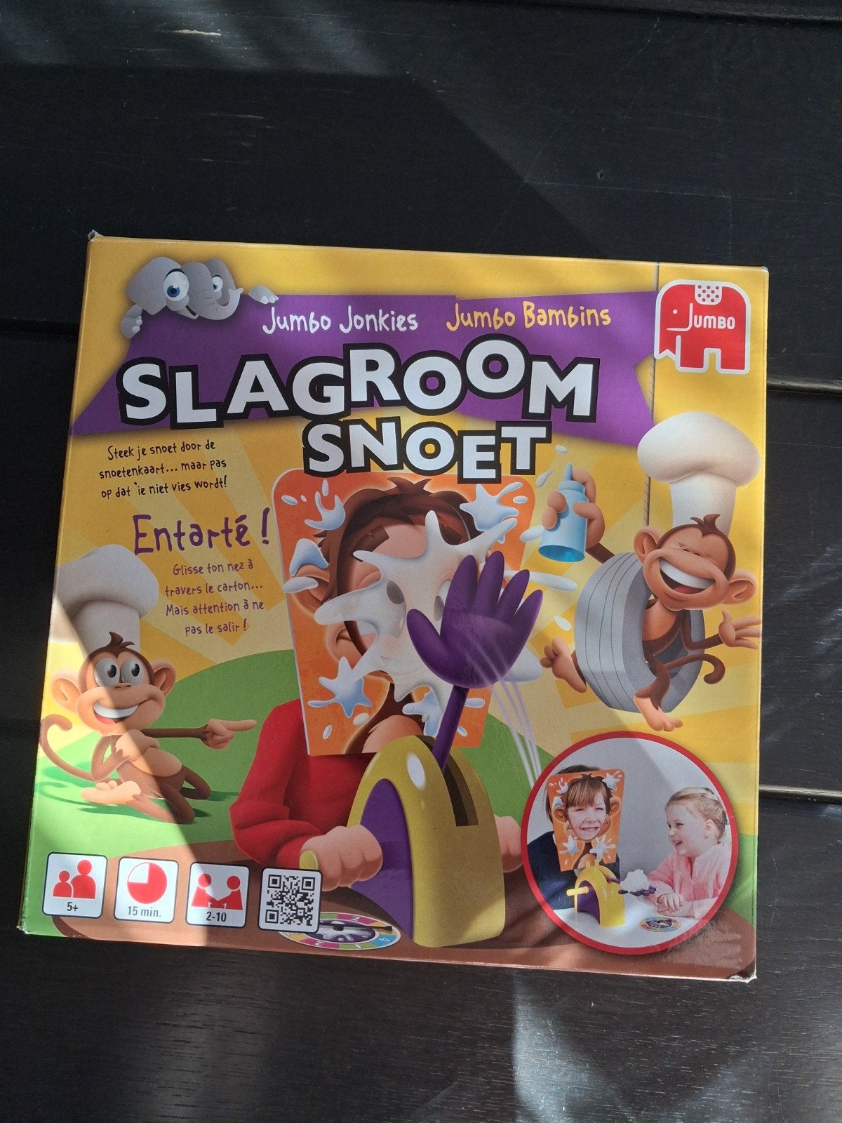 Slagroom Snoet Spel - Jumbo Jonkies, Drie of vier spelers, Ophalen of Verzenden, Zo goed als nieuw, Jumbo