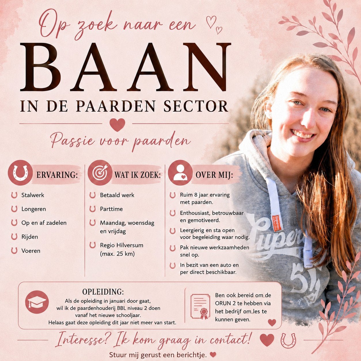 Opzoek naar werk als stalmedewerker in de regio Hilversum, Vacatures, Stages en Leerbanen, Tot en met 24 uur, Starter, Overige vormen