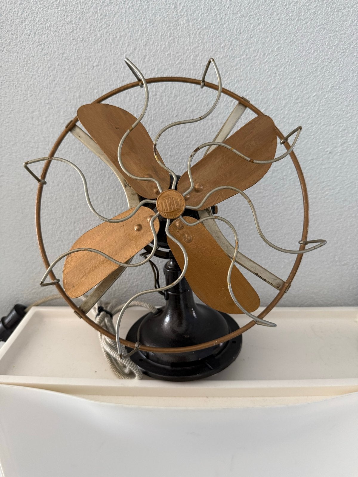 Vintage Neco ventilator, werkend, 220V, 35W  jaren 20 of 30, Antiek en Kunst, Ophalen of Verzenden