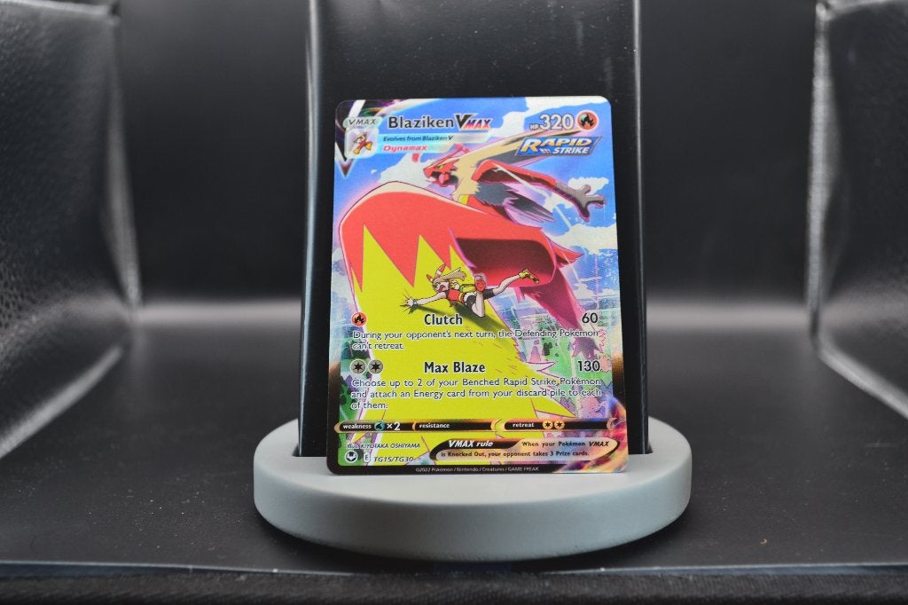 Blaziken VMAX TG15/TG30 Silver Tempest - Pokemon Kaart, Ophalen of Verzenden, Zo goed als nieuw, Losse kaart, Foil