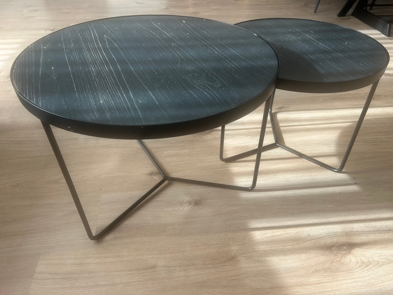 Salontafeltjes, Gebruikt, Rond, 55 tot 75 cm, Hout