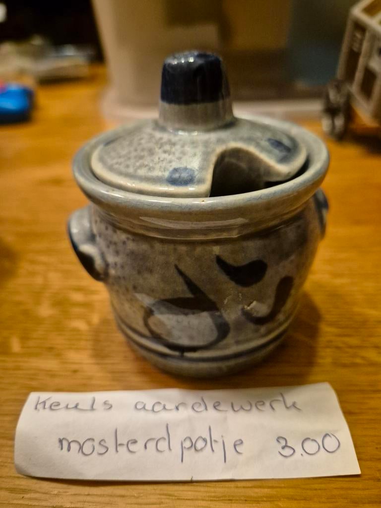 Keuls aardewerk mosterdpotje, Antiek en Kunst, Ophalen of Verzenden