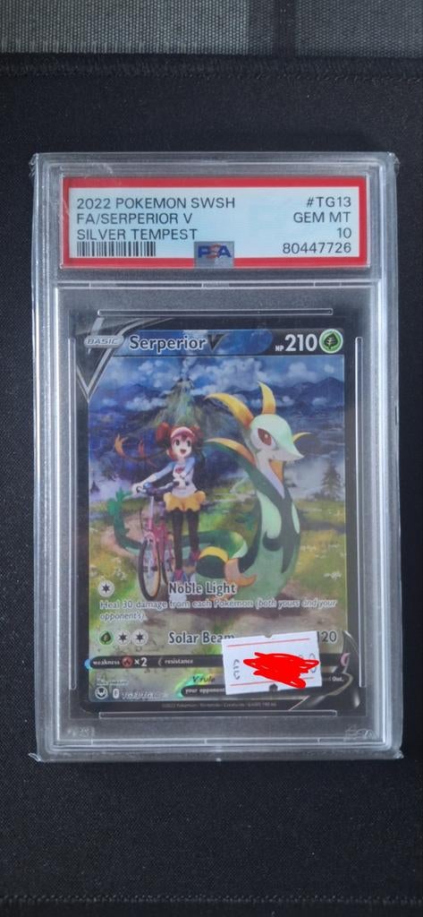 Serperior TG13 PSA 10 Pokemon kaart, Ophalen of Verzenden, Nieuw