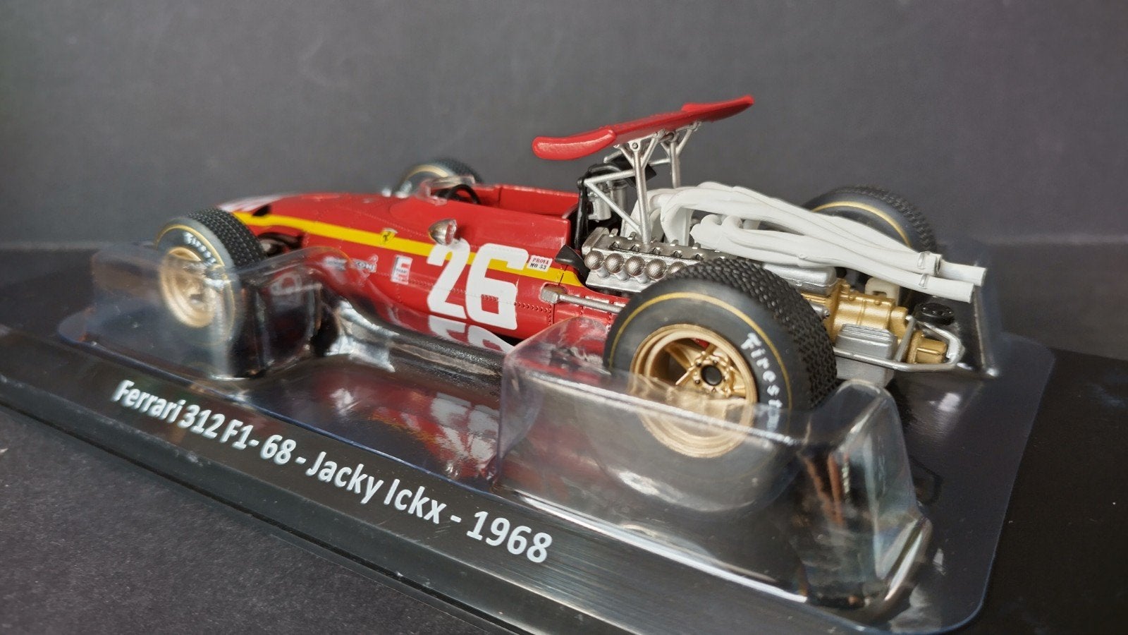 Ferrari 312 F1 68 Jacky Ickx 1968 1:24 Altaya Ixo Pol, Overige merken, Auto, Verzenden, .