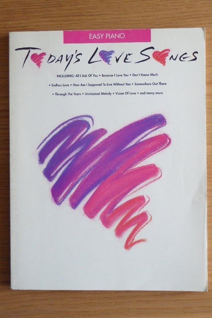 Easy Piano - Today's love songs -Hal Leonard Publishing Corp, Ophalen of Verzenden, Zo goed als nieuw, Artiest of Componist, Piano