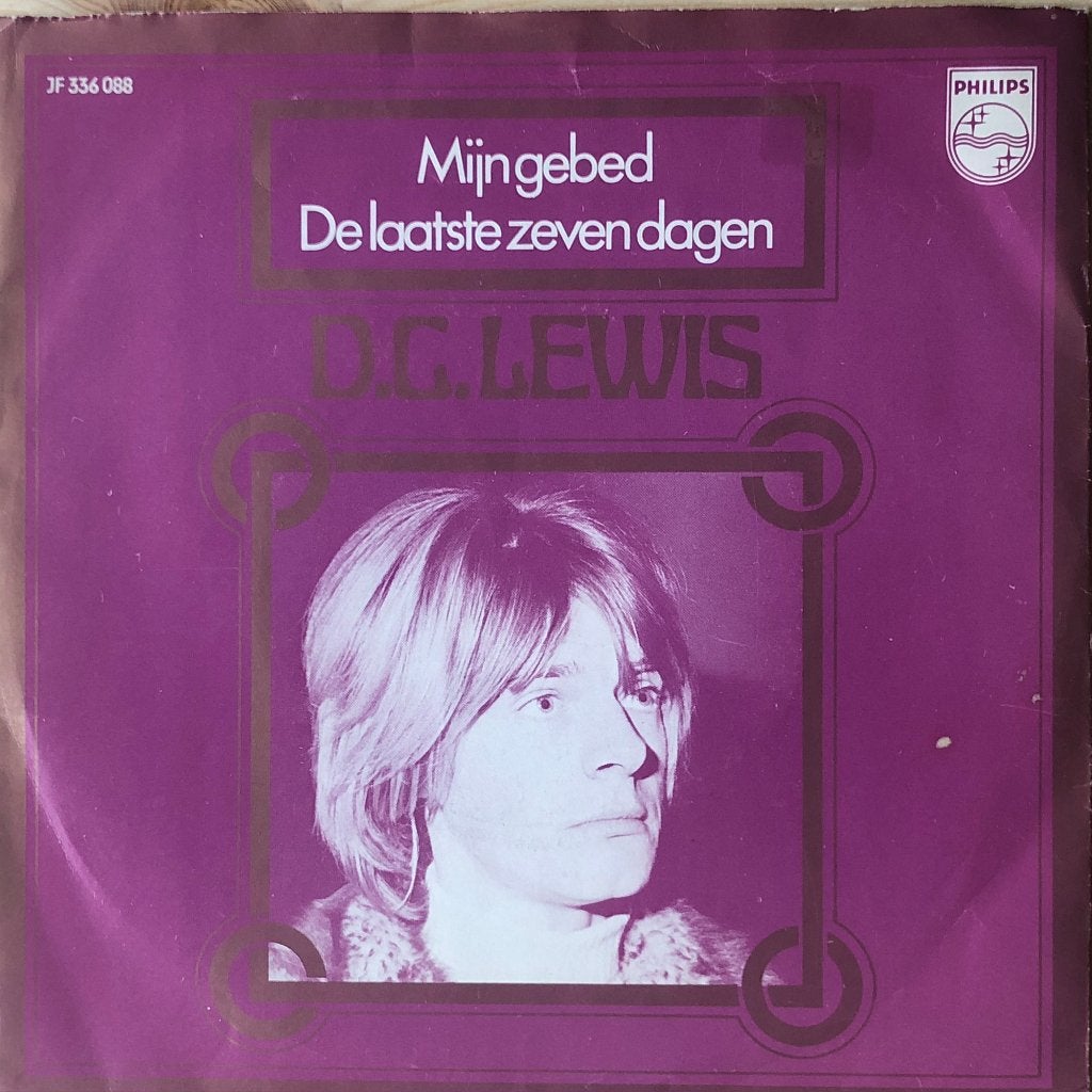 1970	DC Lewis		Mijn Gebed, Fotohoes, 7 inch, Ophalen of Verzenden, Zo goed als nieuw