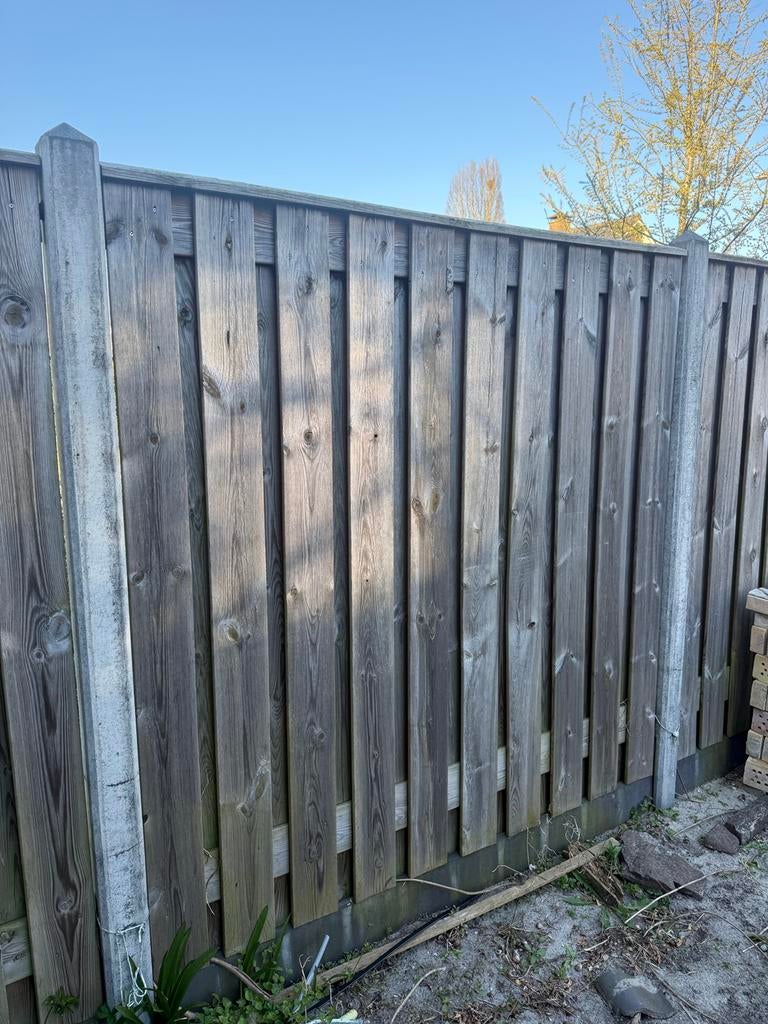 Gevraagd, offerte plaatsing schutting 13,5m, Tuin en Terras, Ophalen, 1 tot 2 meter, 6 meter of meer, Zo goed als nieuw