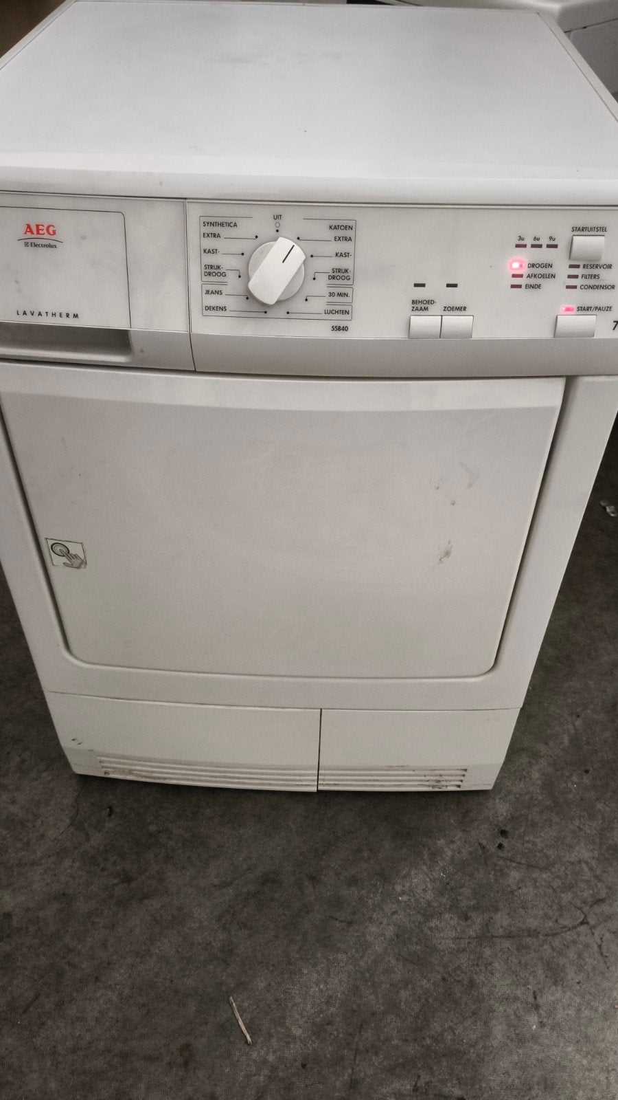 AEG Lavatherm 7 kg Droger te koop, Ophalen, 6 tot 8 kg, Gebruikt, 85 tot 90 cm