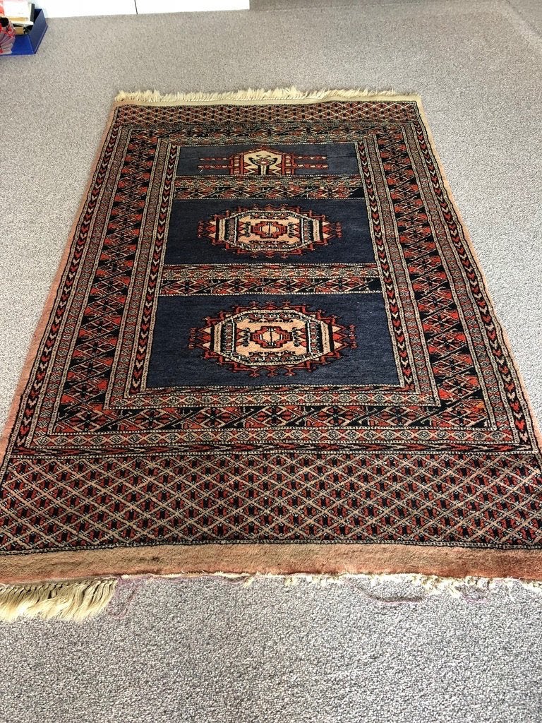 Handgeknoopt Perzisch kleed afmetingen 153x97, Huis en Inrichting, Stoffering | Tapijten en Kleden, Ophalen, Gebruikt, Overige kleuren