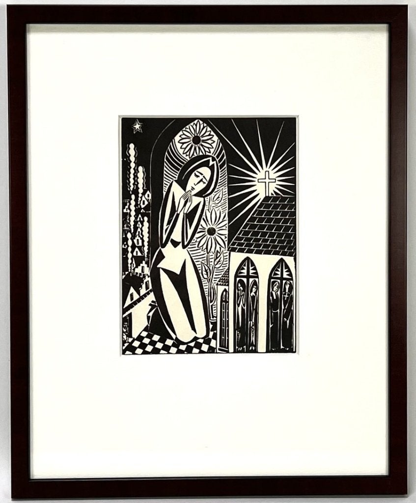 526. Prent naar Frans Masereel – 20e eeuw, Antiek en Kunst, Ophalen