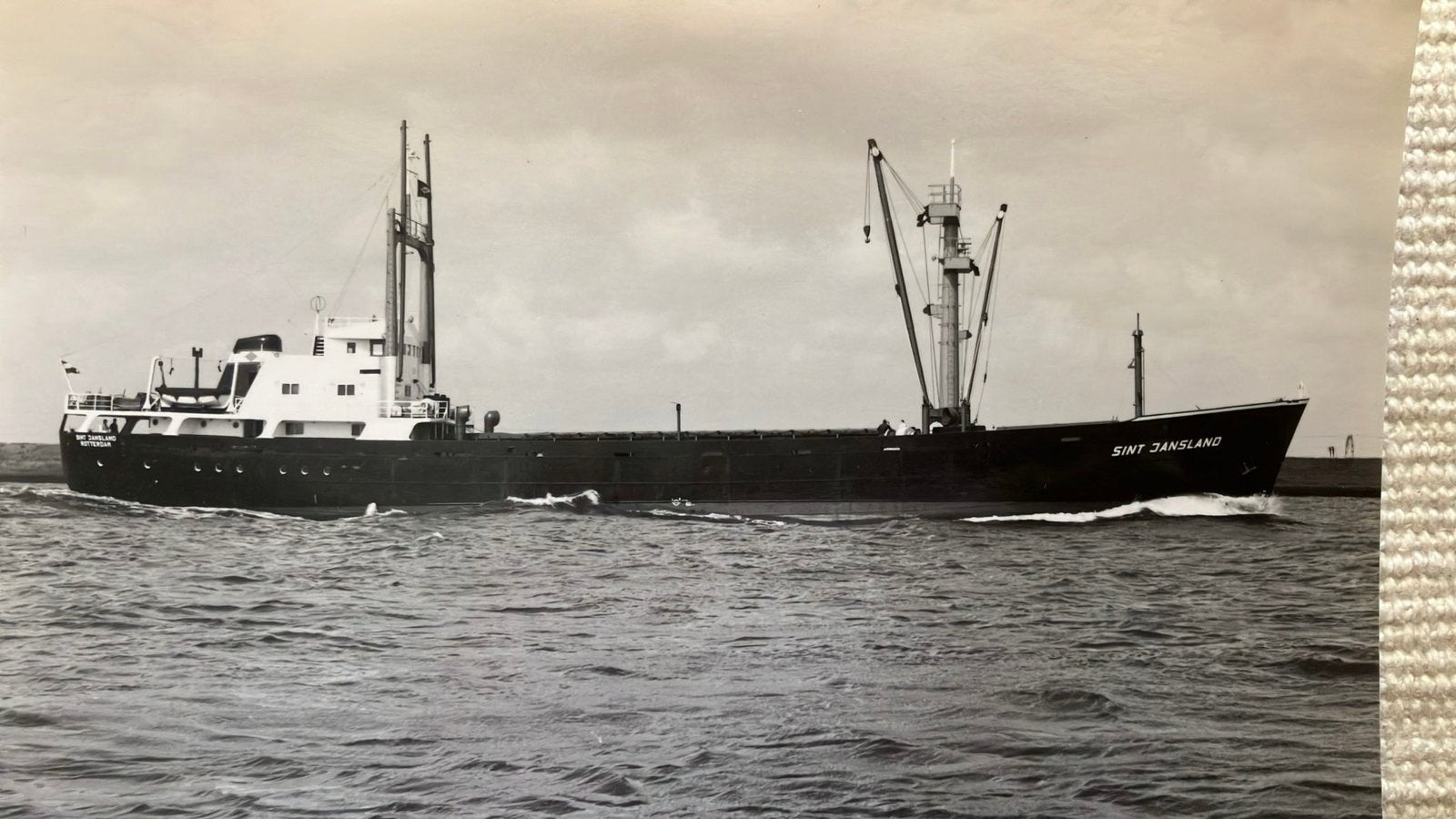 SINT JANSLAND  1962  SSM HARLINGEN Bodewes, Verzamelen, Scheepvaart, Ophalen of Verzenden, Zo goed als nieuw, Kaart, Foto of Prent