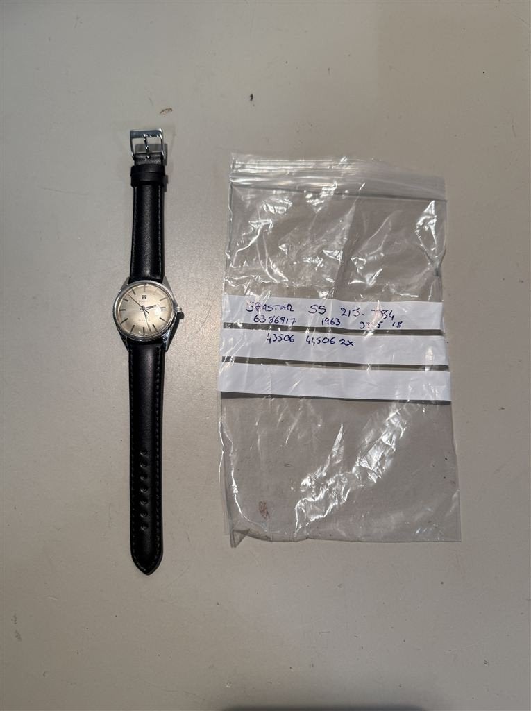 Horloge - Tissot Seastar Automatic Cal 784 Dated 1963, Ophalen of Verzenden, Gebruikt, Zilver, Zilver