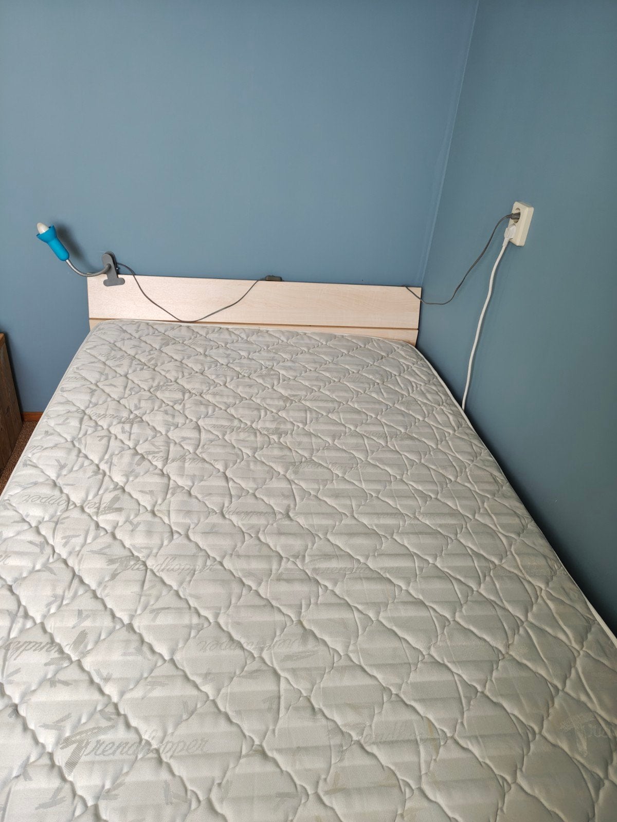 Twijfelaar bed 120x200 met lattenbodem en matras, Ophalen, Gebruikt, Twijfelaar, 120 cm