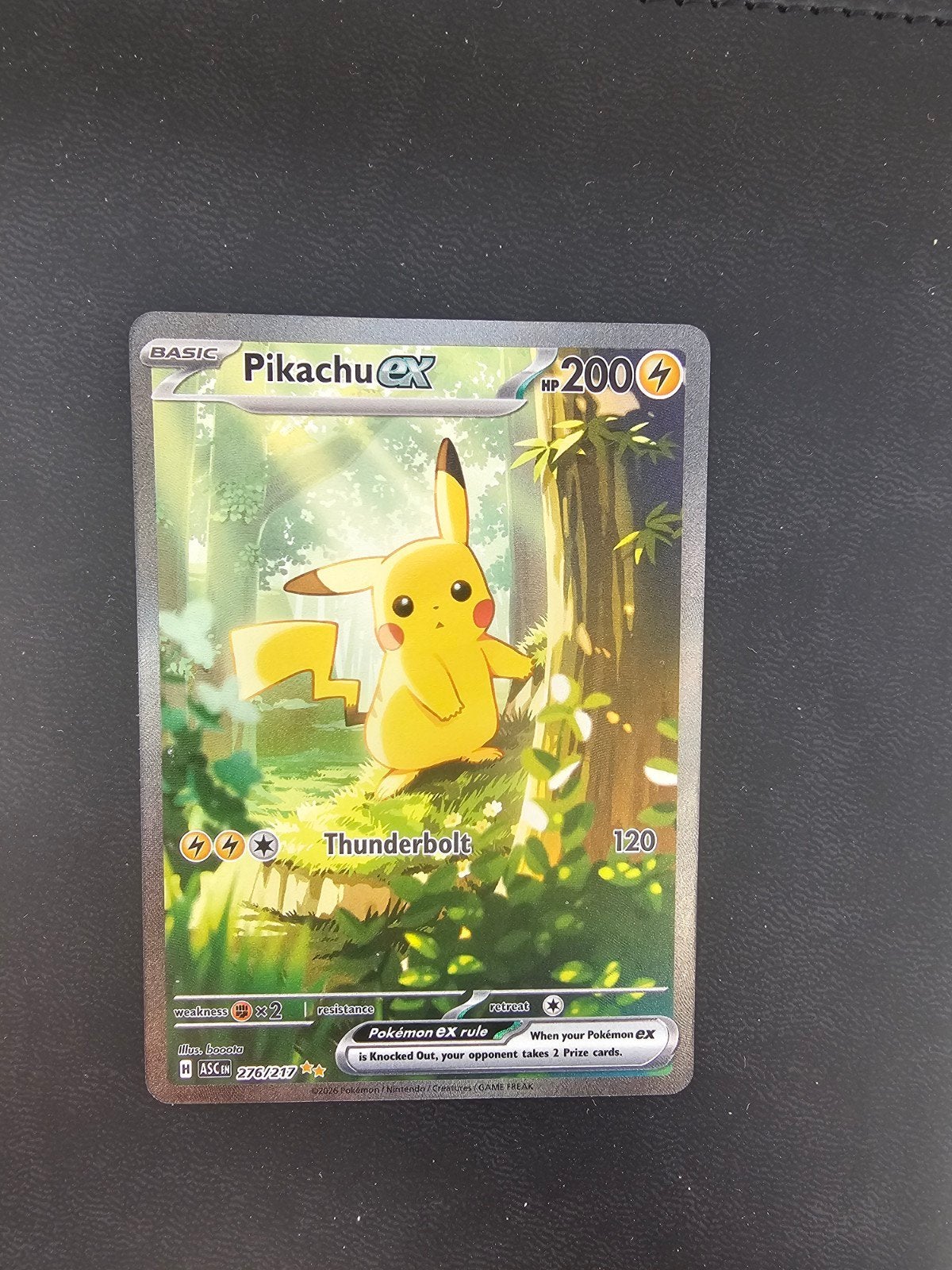 Pikachu EX Pokémon Kaart - 276/237 Full Art, Ophalen of Verzenden, Zo goed als nieuw, Losse kaart