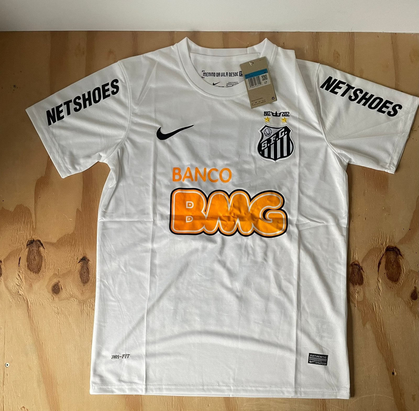 Neymar x santos voetbalshirt Maat M, Kleding | Heren, Sportkleding, Maat 48/50 (M), Wit, Nieuw, Ophalen of Verzenden