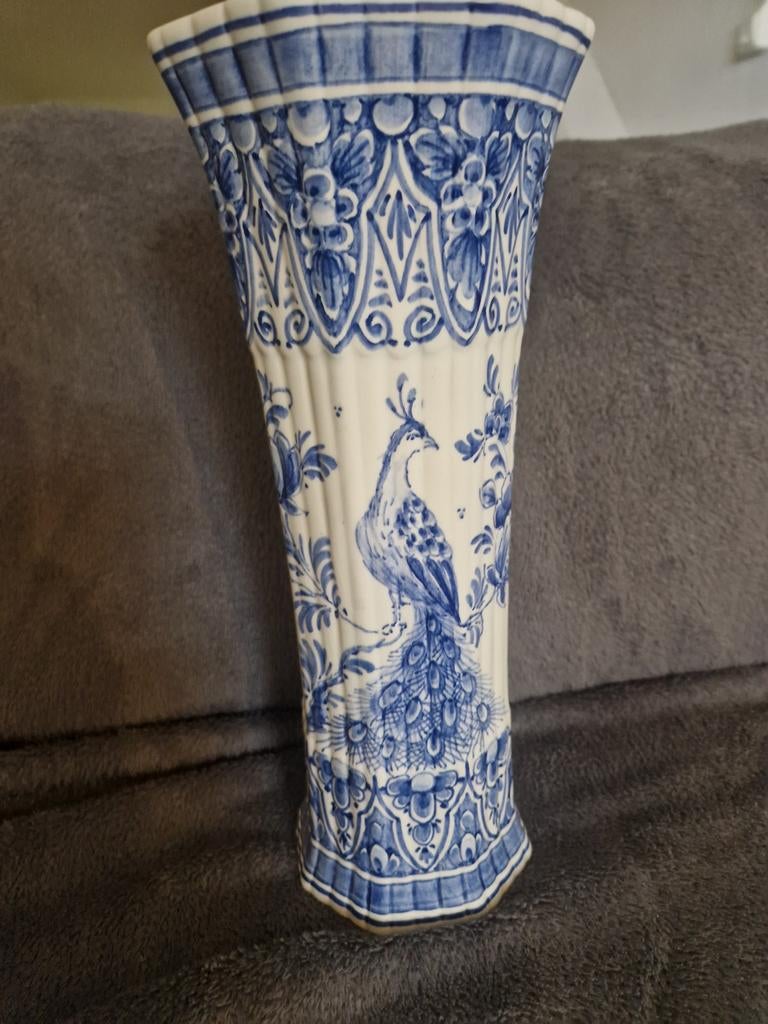 Moooe delfs blauee vaas, Antiek en Kunst, Ophalen of Verzenden