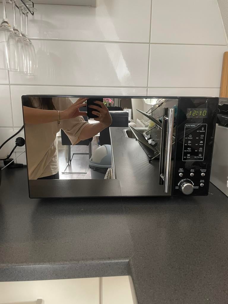 Black combi- microwave, Ophalen, Zo goed als nieuw