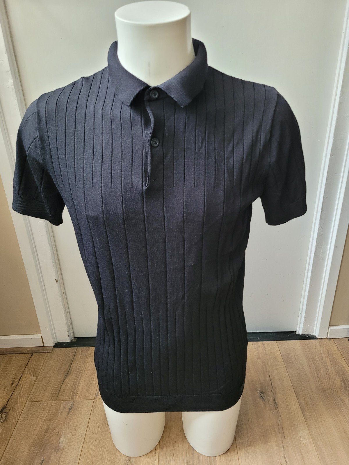 Nette zwarte Genti polo maat XL, Kleding | Heren, Zwart, Maat 56/58 (XL), Ophalen of Verzenden, Zo goed als nieuw