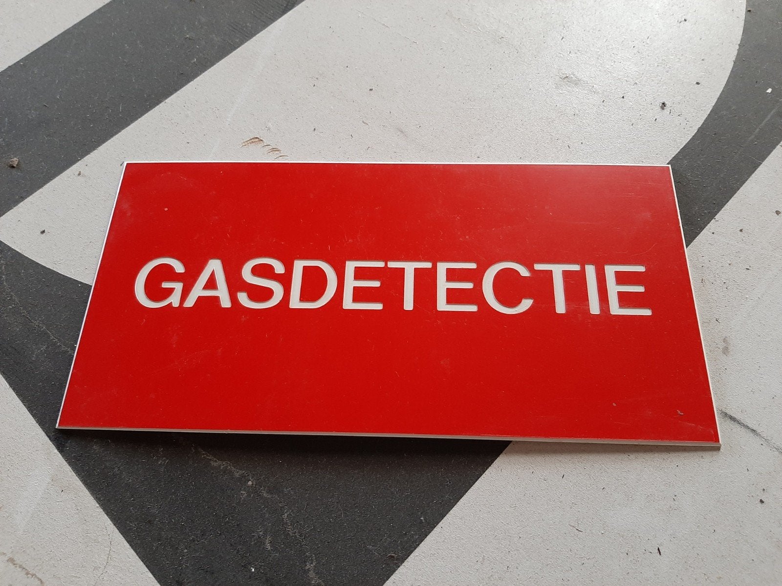 Gasdetectie bordje - Veiligheidssignalisatie, Ophalen of Verzenden, Nieuw