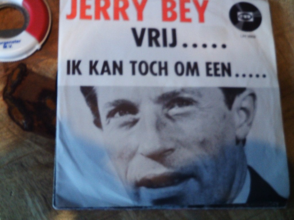 Jerry Bey - Vrij... Ik Kan Toch Om Een... (7 inch vinyl) 12s, Cd's en Dvd's, 7 inch, Ophalen of Verzenden, Zo goed als nieuw, Beschermende buitenhoes
