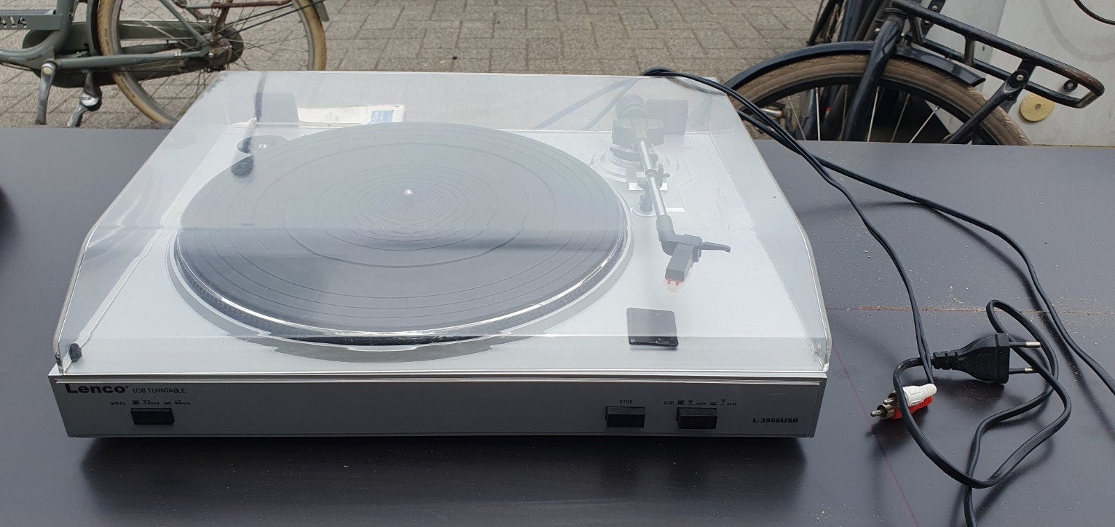 Lenco L-3866USB platenspeler met Hitachi LS boxen, Audio, Tv en Foto, Ophalen, Overige merken, USB-aansluiting