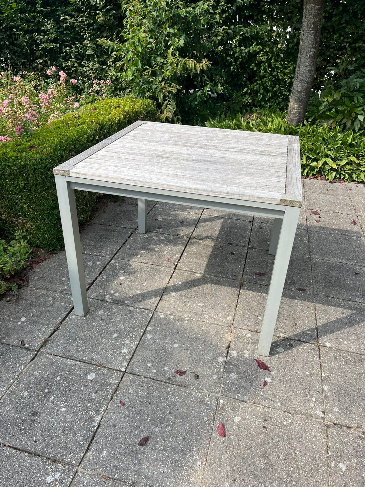 Tuintafel, Tuin en Terras, Tuintafels, Ophalen, Nieuw, Vierkant, Metaal