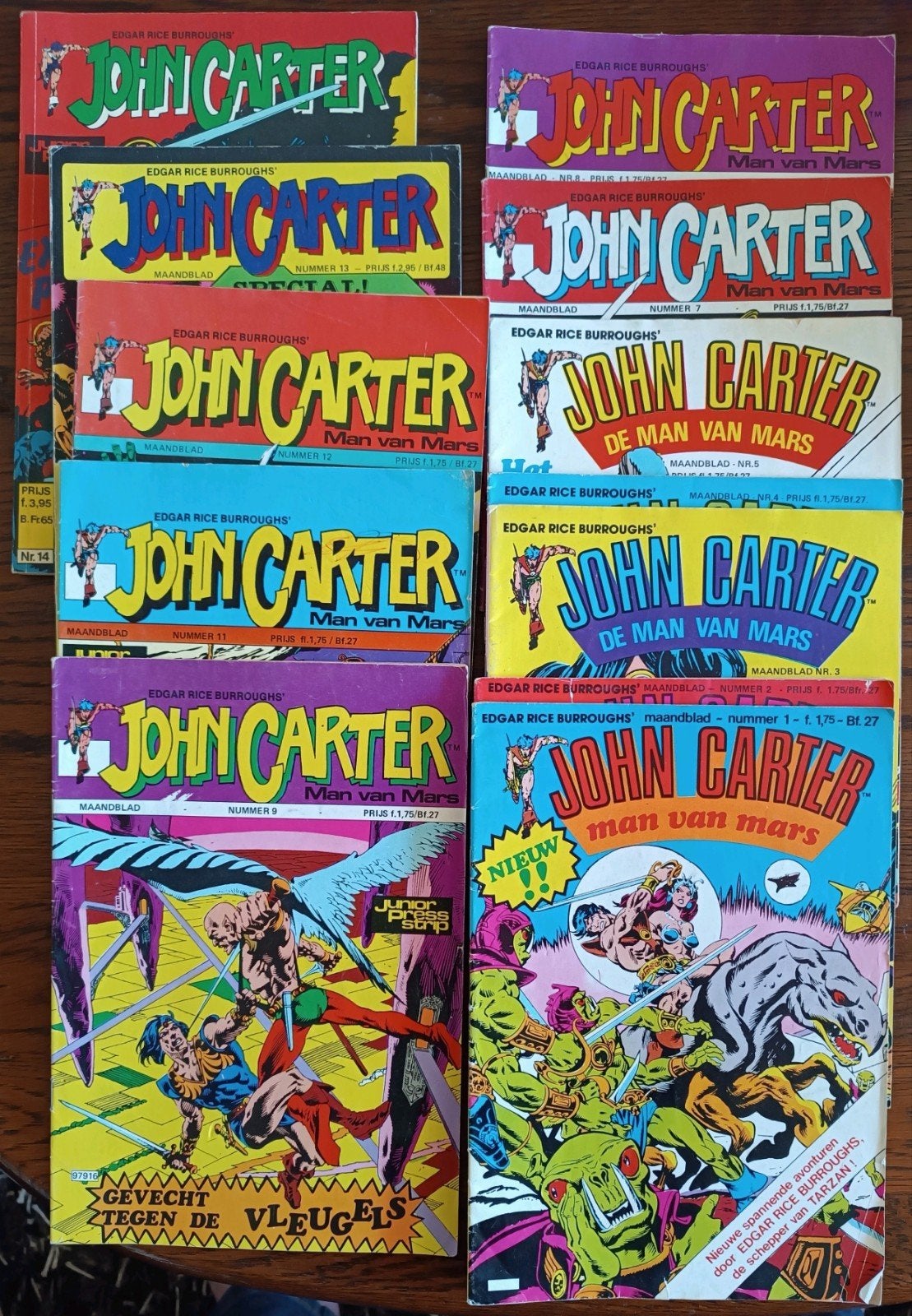 John Carter - Man van Mars - 12 stripboeken, Ophalen of Verzenden