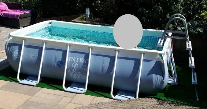 Intex zwembad 300x175x80 cm met toebehoren, Ophalen, Opzetzwembad, Rechthoekig, Minder dan 80 cm