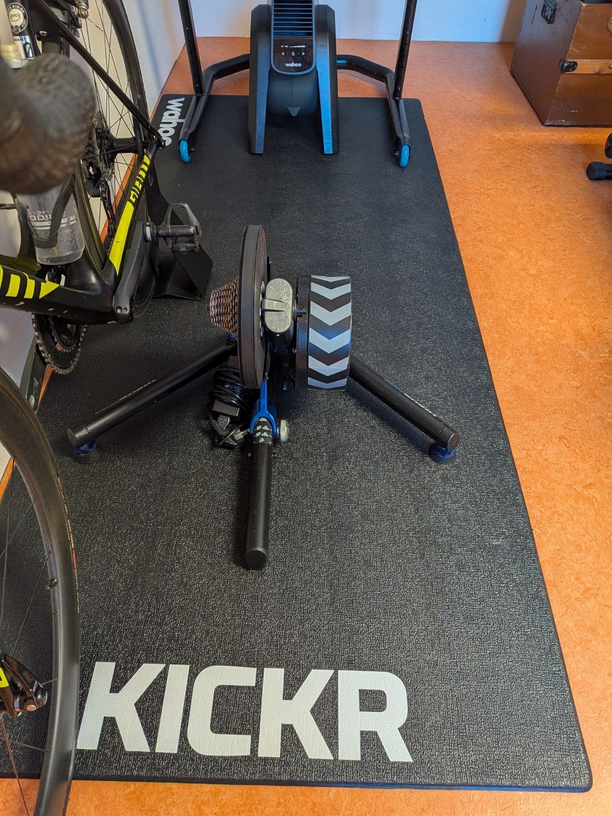 Wahoo KICKR Trainingsmat - Bescherm je vloer, Sport en Fitness, Verzenden, Gebruikt, Fitnessmat