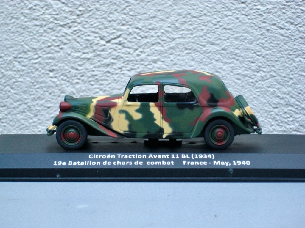 Citroen Traction Avant 11BL 19de bataljon tanks Altaya 1:43, Ophalen of Verzenden, Nieuw, Auto, Overige merken