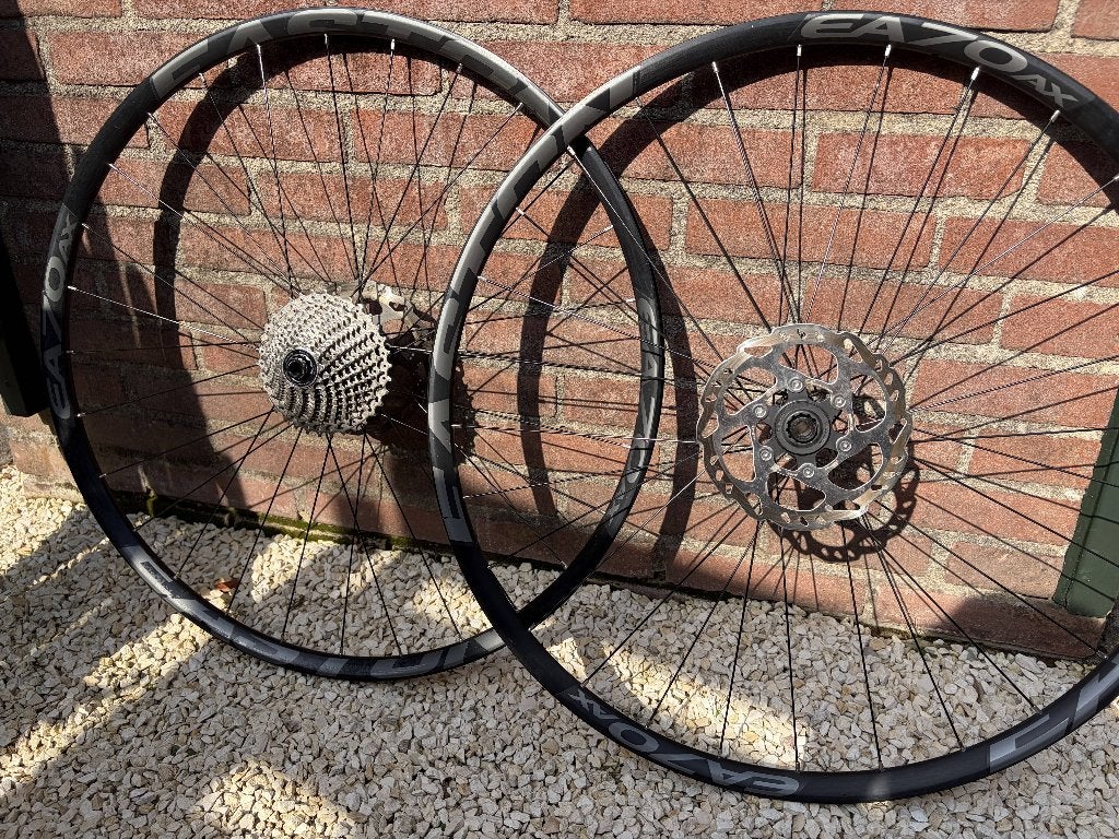 Easton EA70 AX gravel wielset 700c + cassette en remschijven, Wiel, Gebruikt, Gravelbike, Ophalen of Verzenden