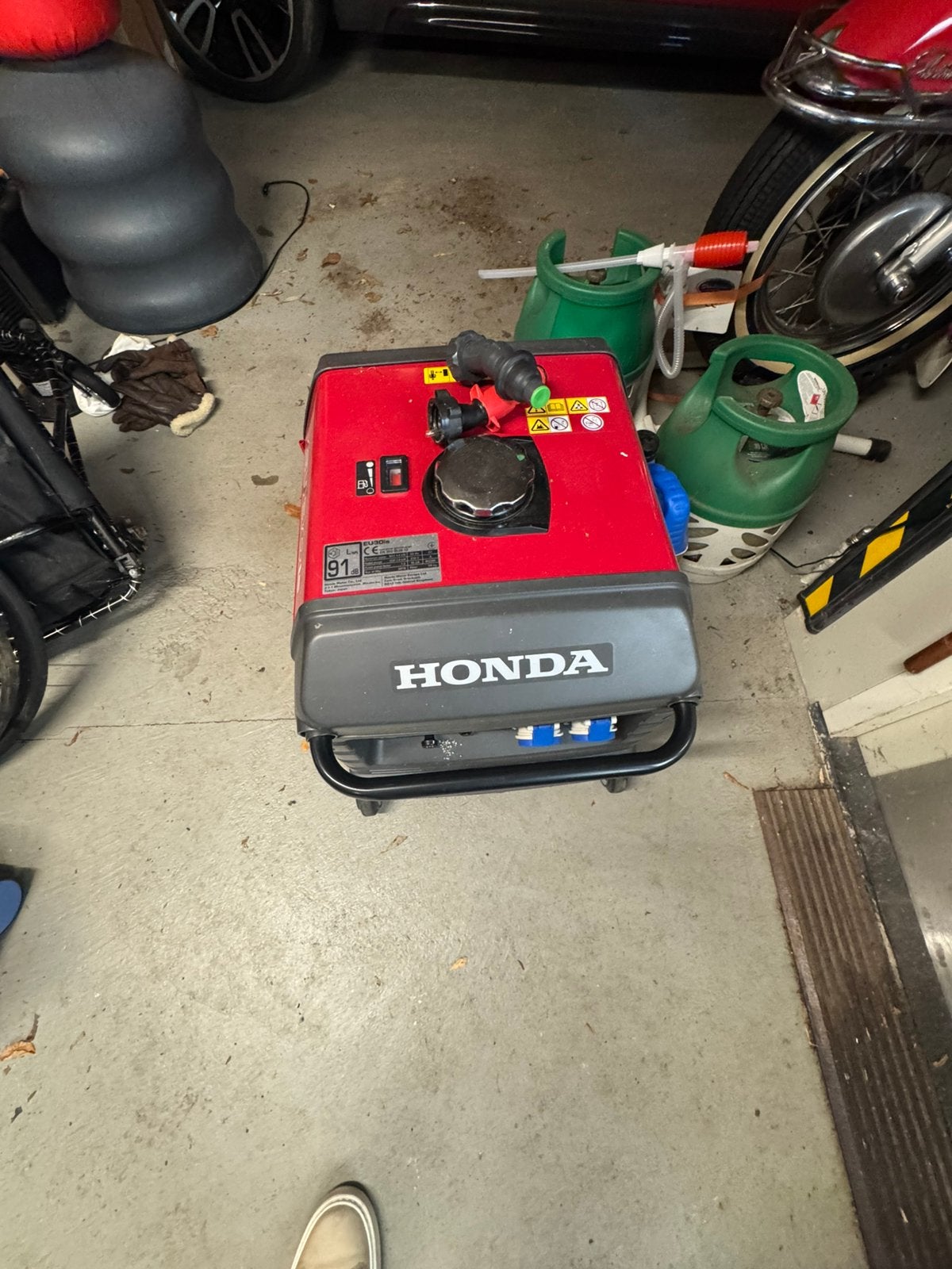 Honda EU30is aggregaat (generator), Ophalen