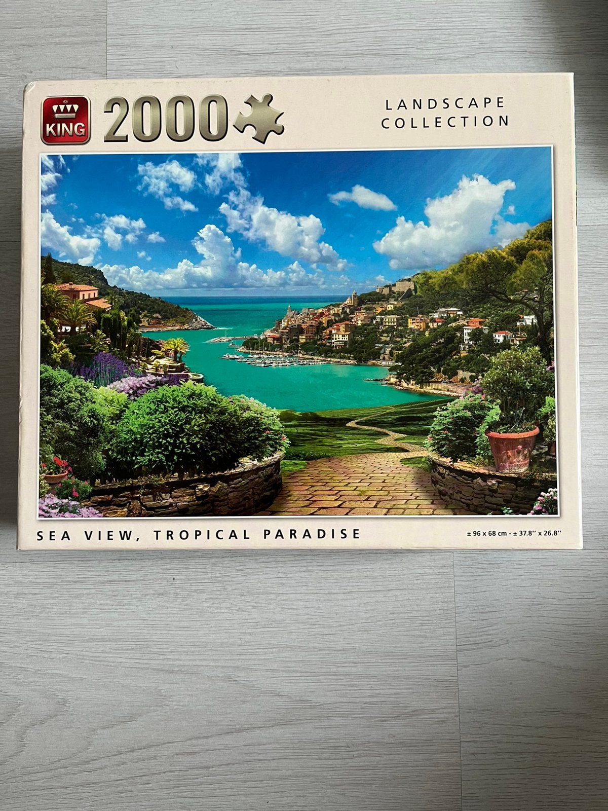 King puzzel sea vieuw tropical paradise 2000stuks, Ophalen of Verzenden, Meer dan 1500 stukjes, Zo goed als nieuw, Legpuzzel