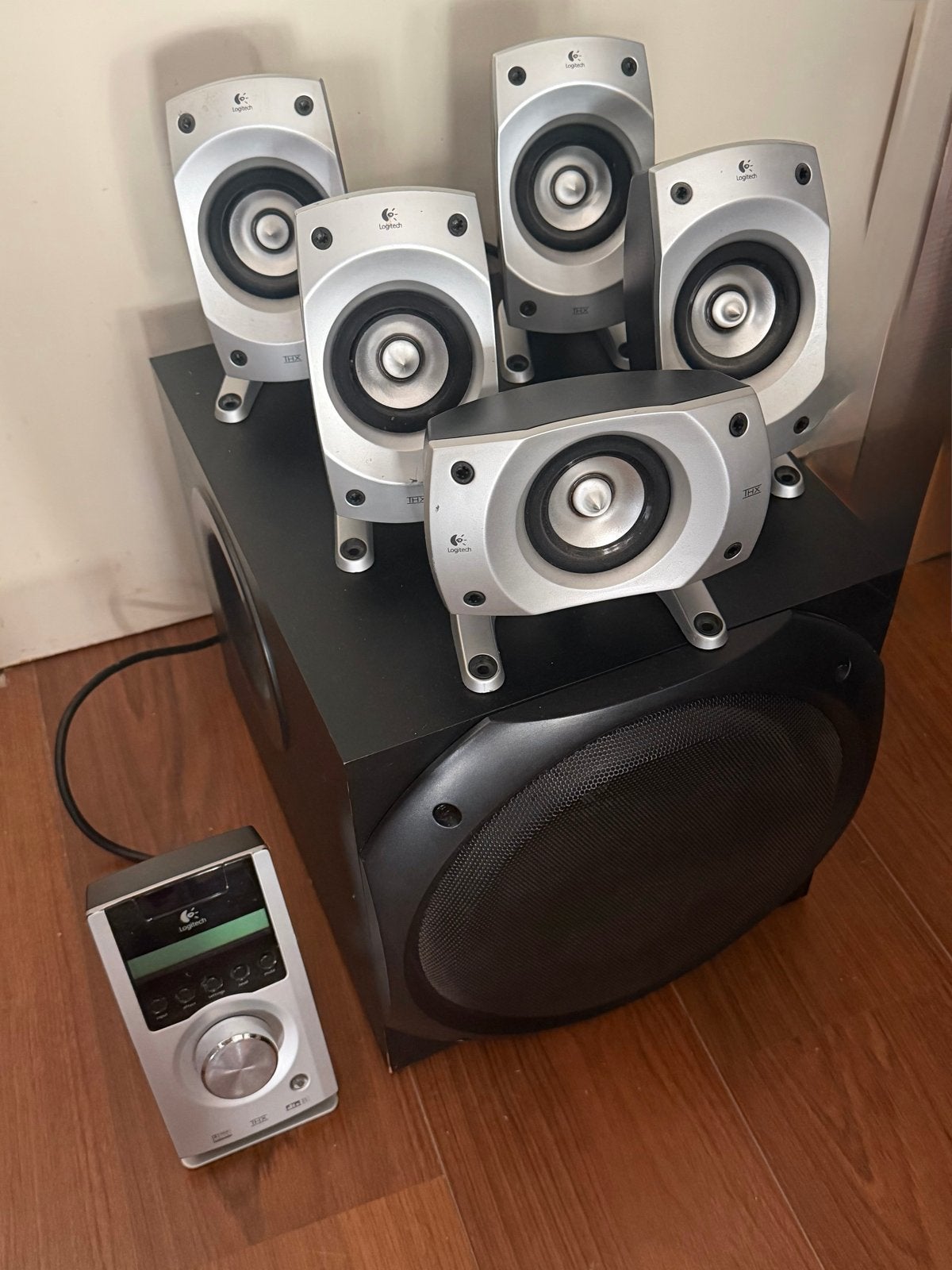 Logitech Z-5500 5.1 Surround Sound Systeem, Gebruikt, 70 watt of meer, 5.1-systeem, Overige spelers