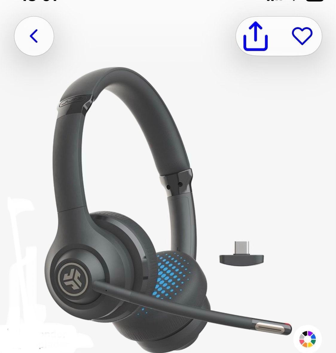 JLab Go Work Headset met Microfoon - Bluetooth PC Headset, Gebruikt, JBL, Bluetooth, Ophalen of Verzenden