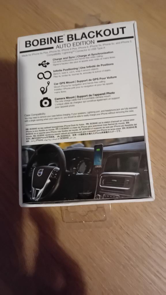 iPhone autohouder bobine blackout, Ophalen of Verzenden, Nieuw, Auto