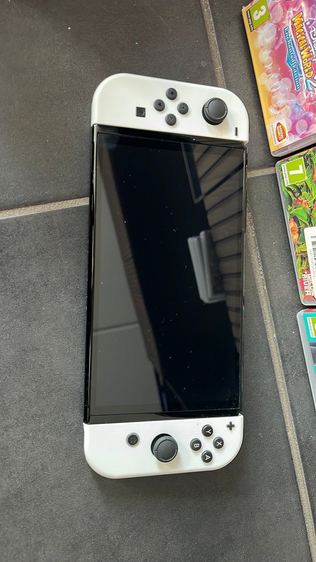 Nintendo switch oled + travel case, Ophalen, Zo goed als nieuw, Met 1 controller, Switch OLED