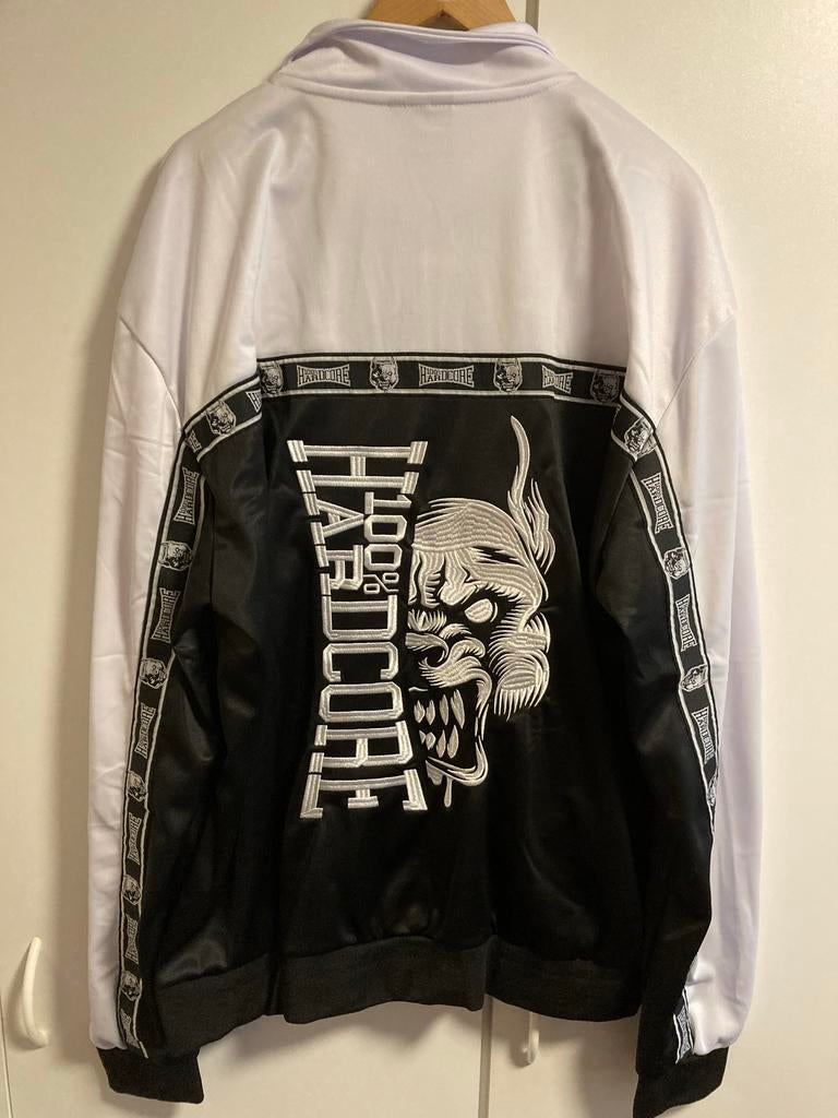 100% Hardcore Jasje Zwart Wit Maat 4XL Nieuw, Ophalen of Verzenden, Nieuw, Overige maten, Zwart