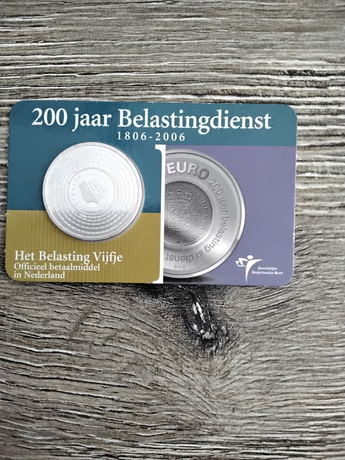 Het Belasting Vijfje 200 jaar belastingdienst, Ophalen of Verzenden, Koningin Beatrix, Euro's