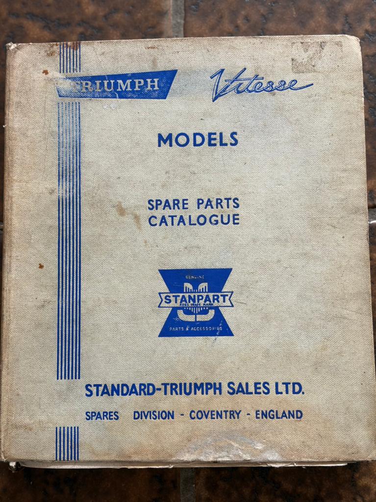 Spare parts Catalogue Triumph Vitesse, Ophalen of Verzenden