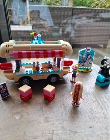 Lego Friends pretpark hotdog-wagen 41129, Compleet, Lego, Friends, Ophalen of Verzenden