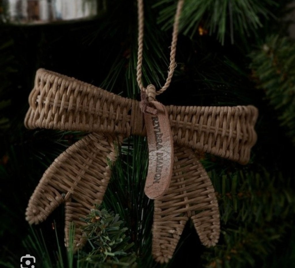 Nieuw  riviera maison  rattan kerst boom hangers, Ophalen of Verzenden, Nieuw