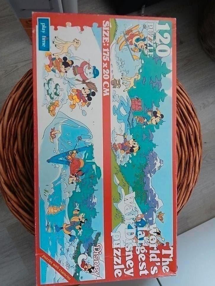 Vintage Disney Puzzel XXL - Play Time, Ophalen of Verzenden, Meer dan 50 stukjes, Gebruikt, 6 jaar of ouder